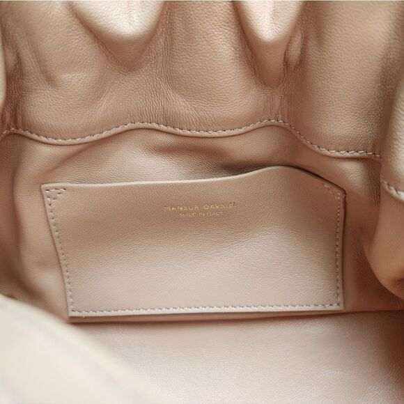 Mansur Gavriel Bloom Leather Mini Bag In Pale Pink - Picture 10 of 12